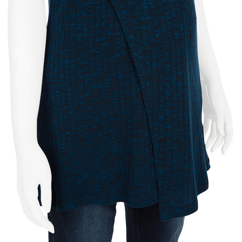 Tunique de grossesse manches courtes côtelée 