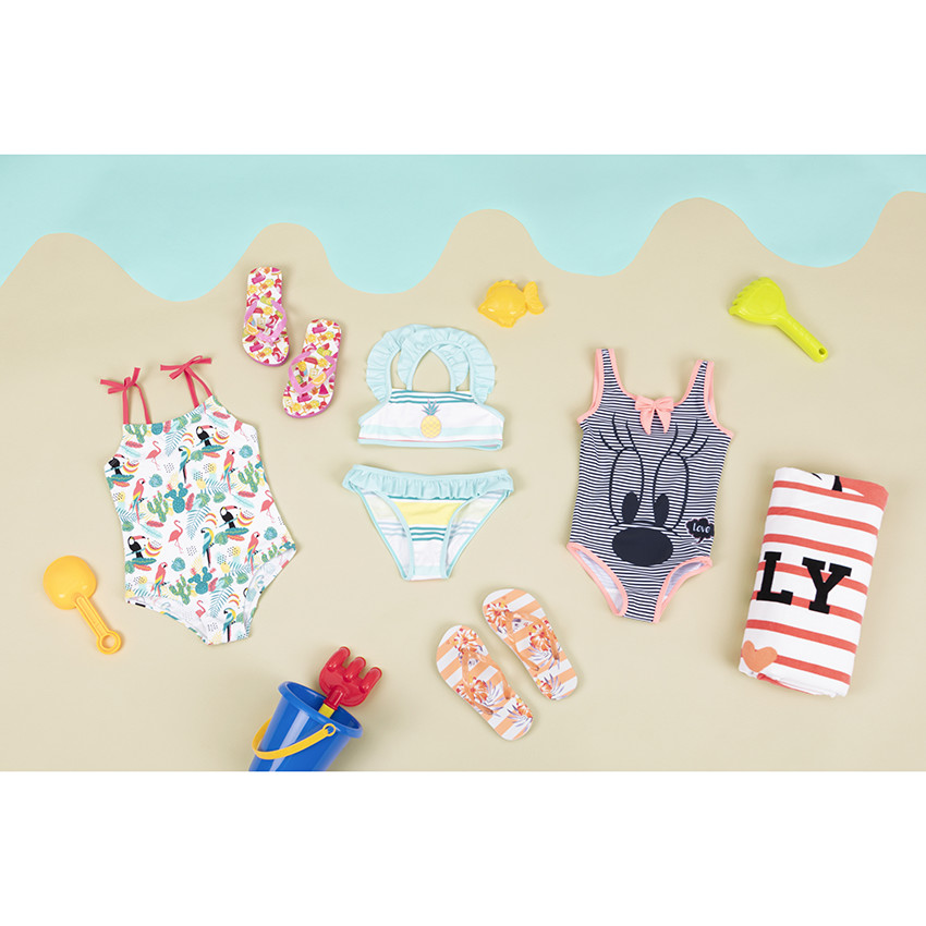 Maillot de bain volanté 2 pièces print ananas  