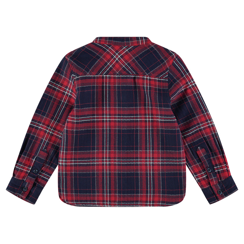 Chemise manches longues en flanelle à larges carreaux 