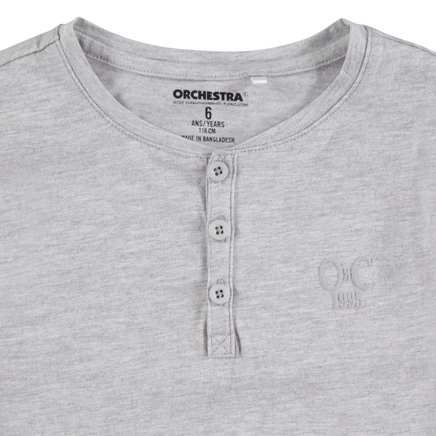 T-shirt manches longues en jersey avec logo brodé 