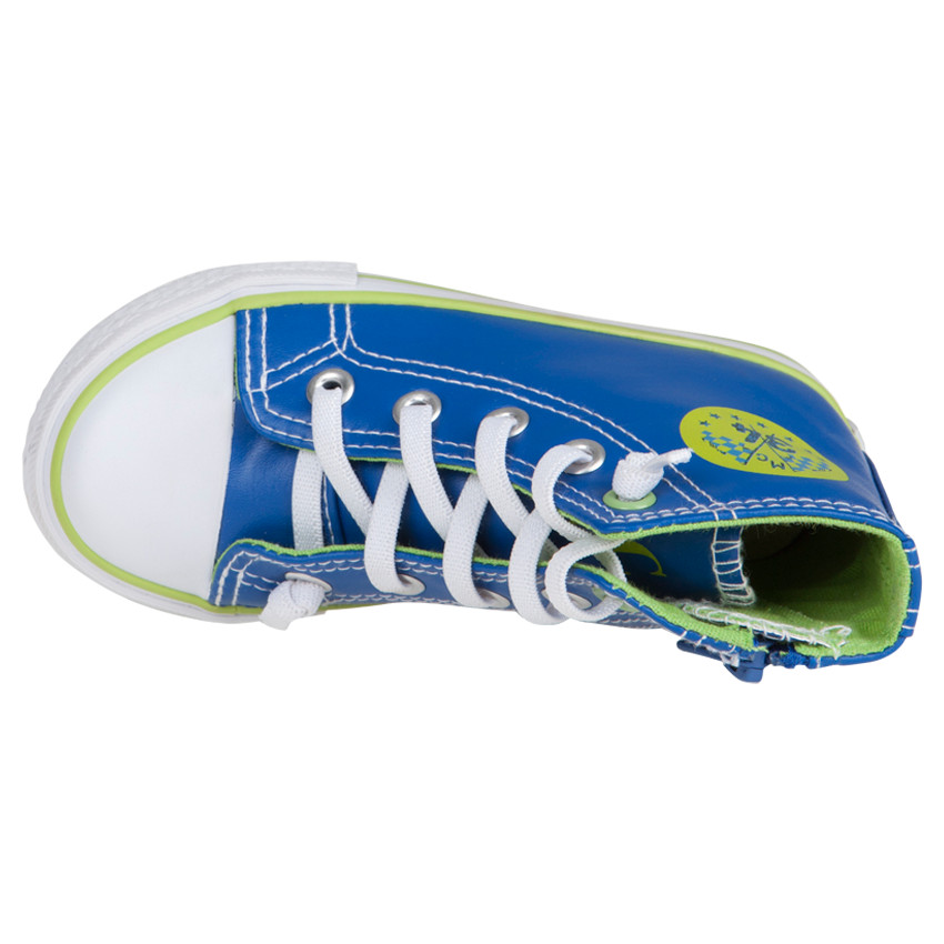 Baskets montantes à lacets print forme écusson 