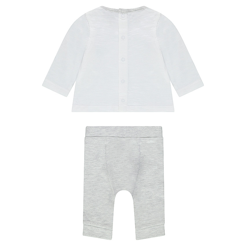 Ensemble tee-shirt manches longues printé et legging en jersey 