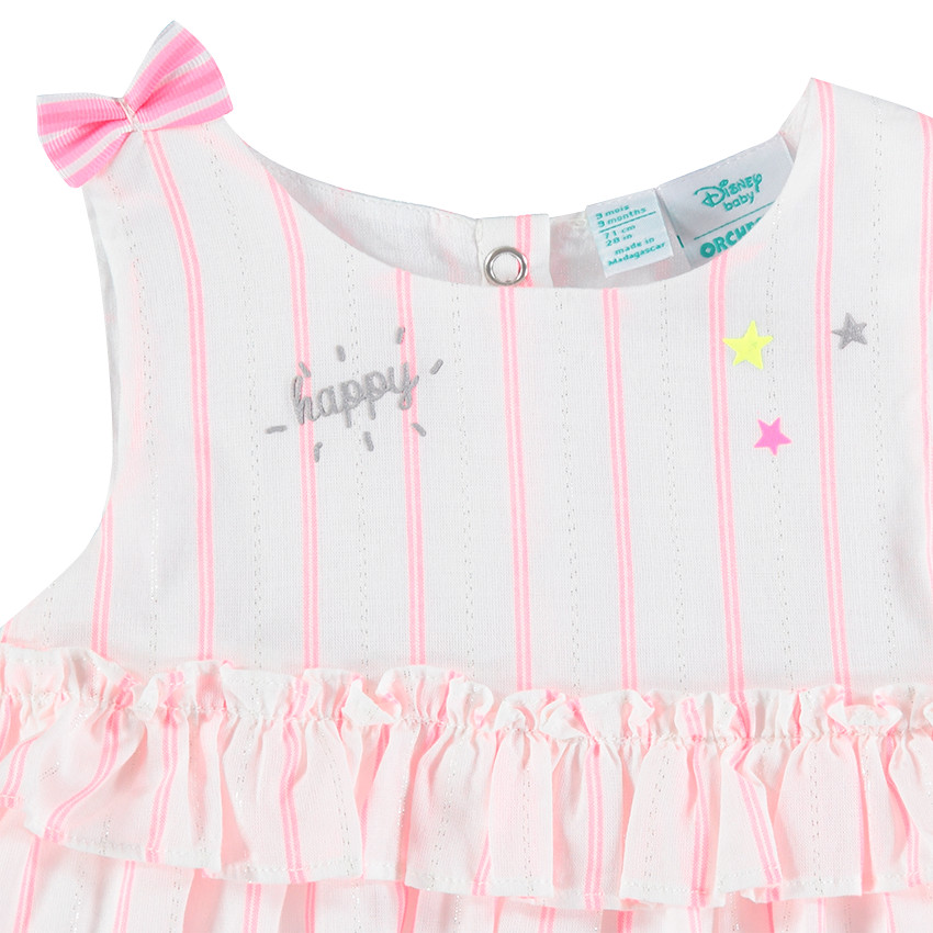 Robe sans manches à rayures avec print Minnie  Disney 