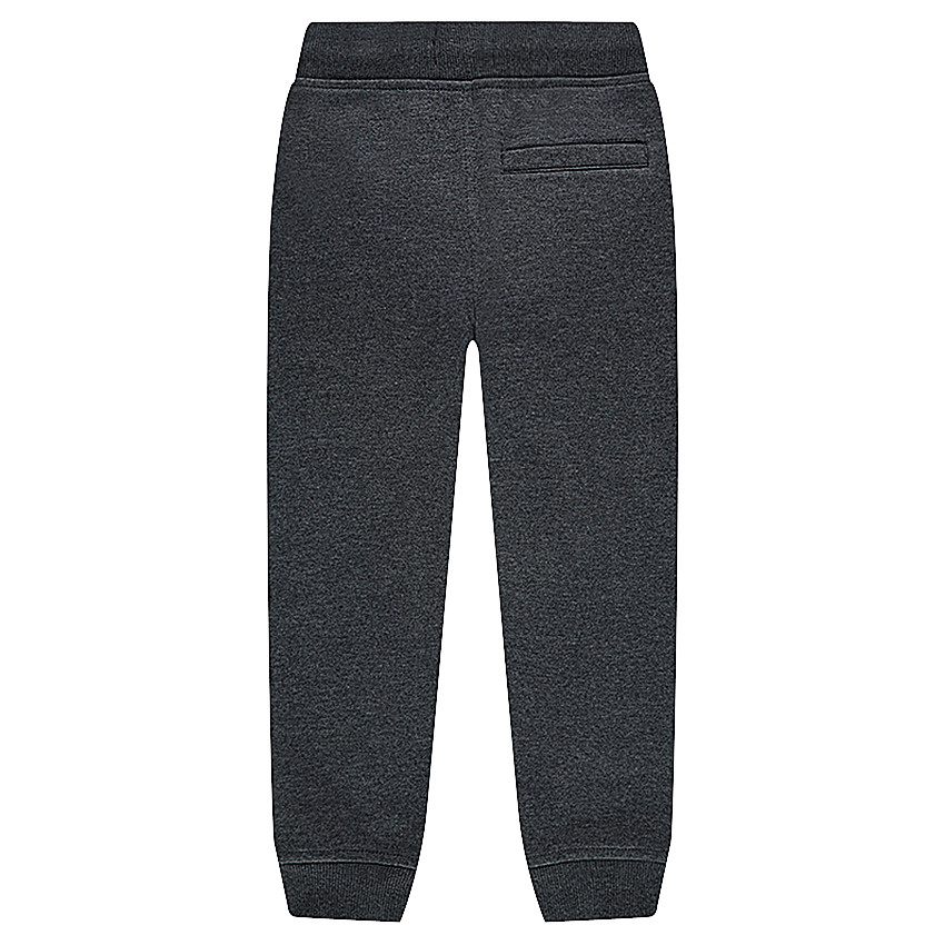 Pantalon de jogging en molleton chiné avec print logo 