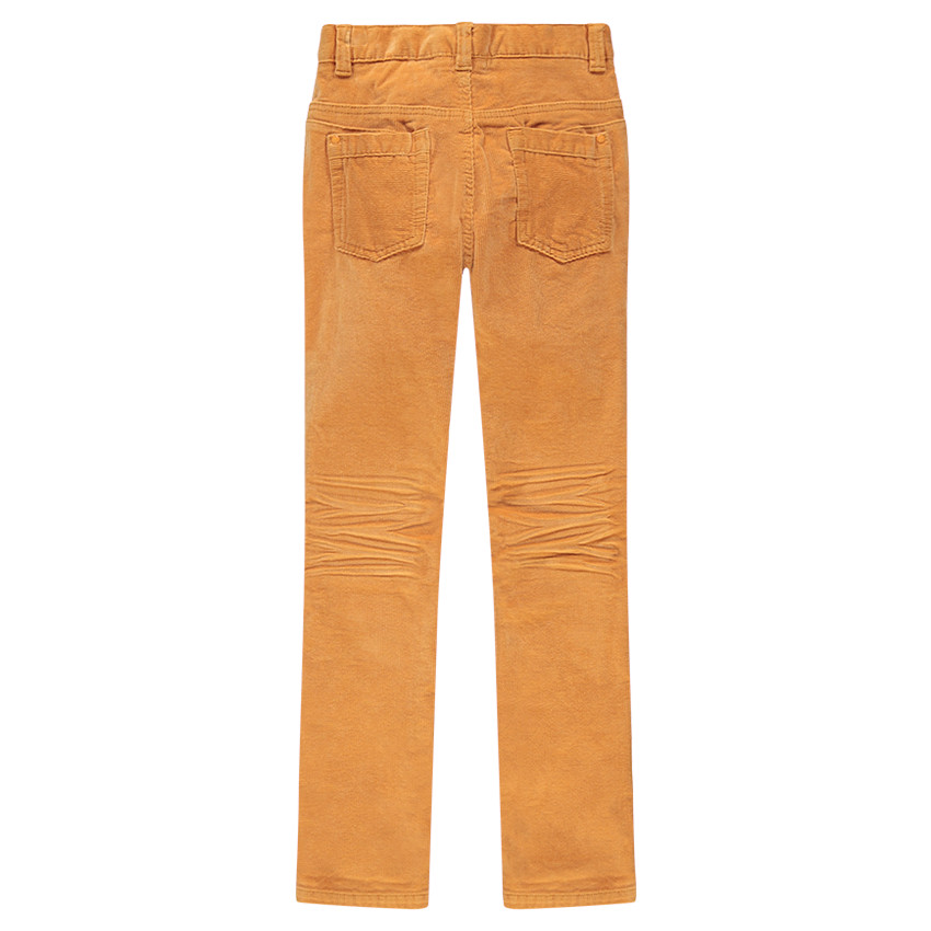 Junior - Pantalon en velours côtelé effet crinkle avec découpes sur les jambes 