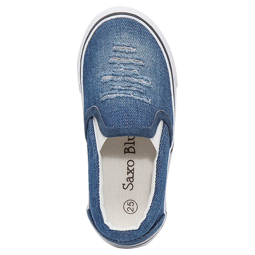 Baskets basses en toile effet used du 24 au 27 