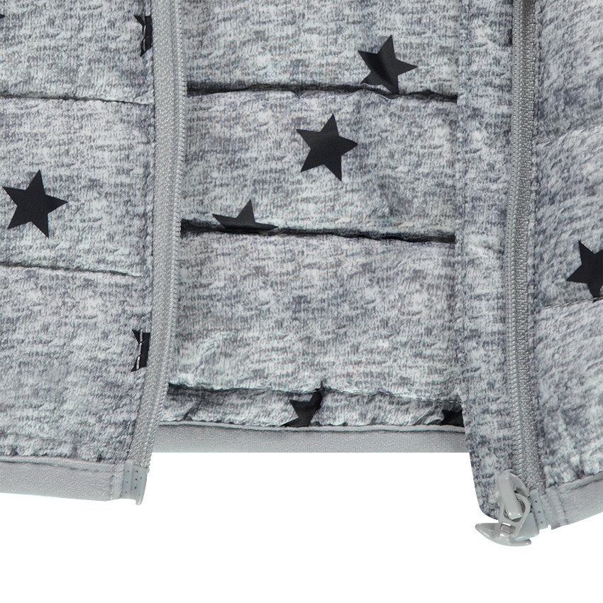 Doudoune light* imperméable à capuche avec sac de rangement imprimé 