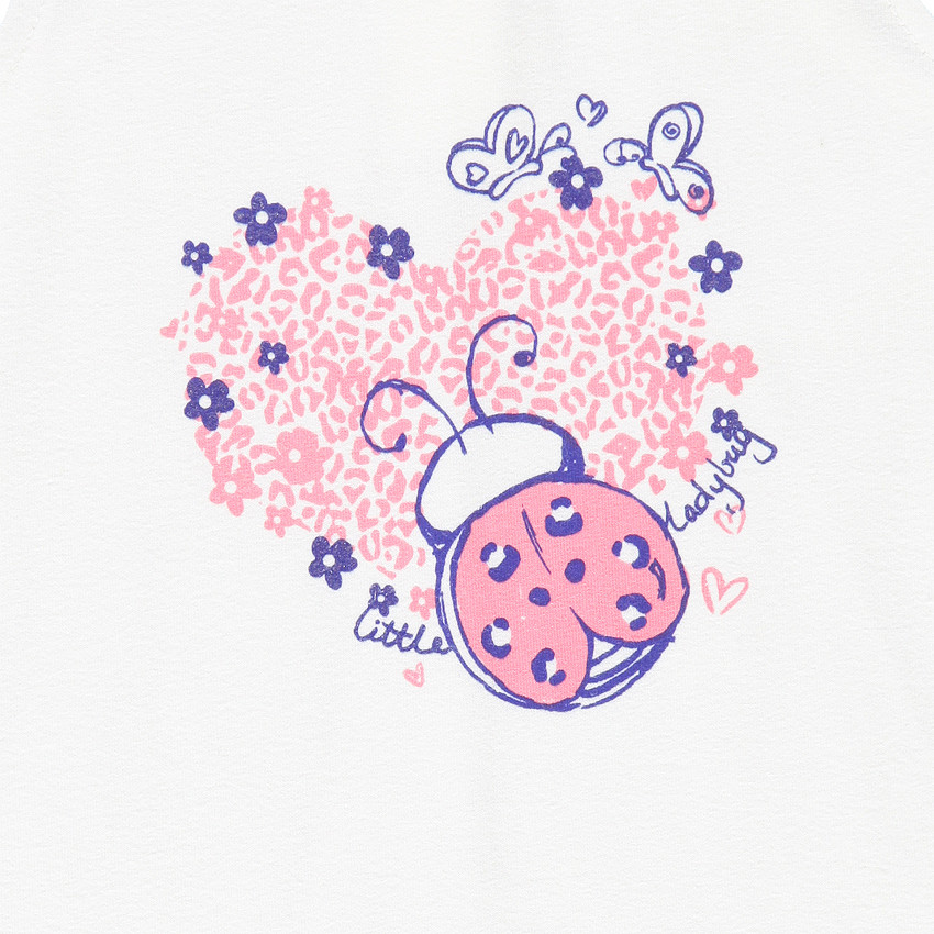 Pyjama débardeur et short print et imprimé coccinelles 