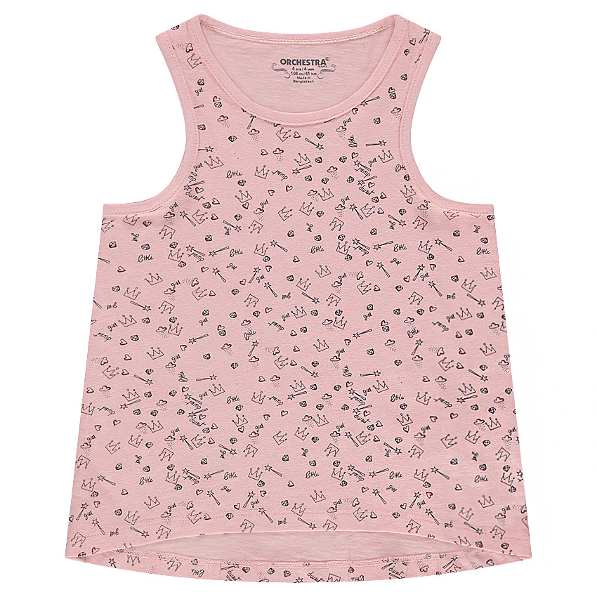 Débardeur en jersey avec flamants roses all-over 