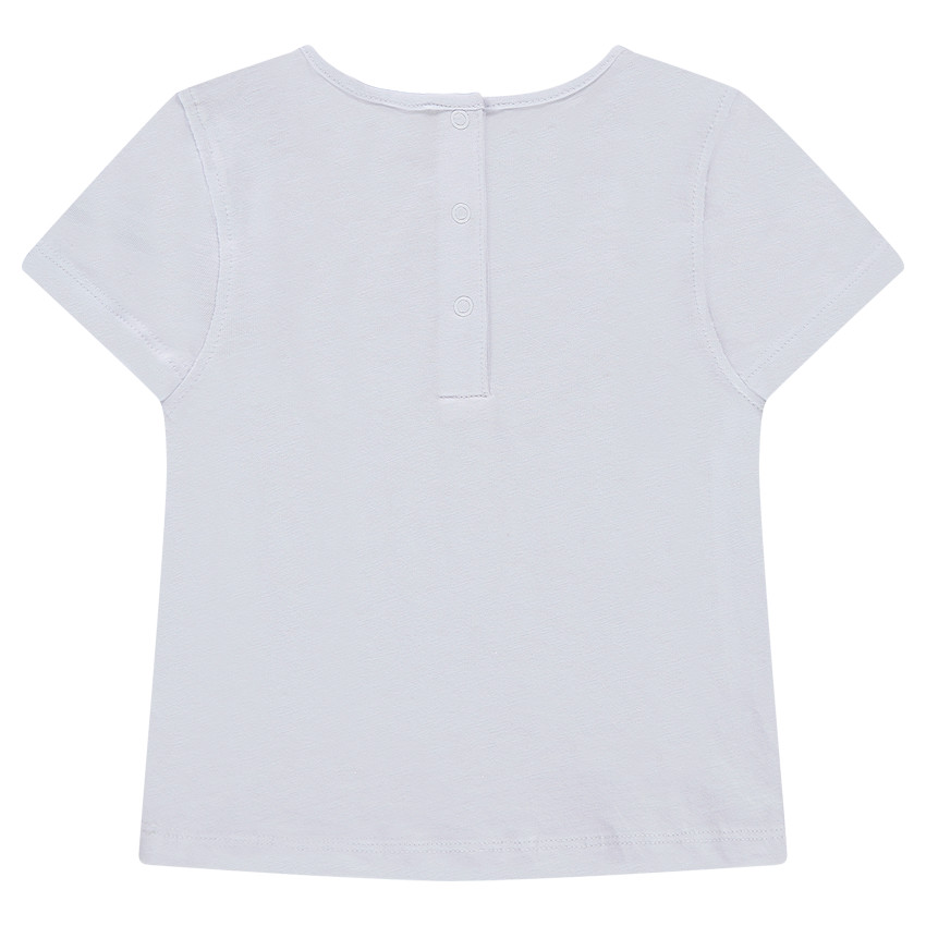 Tee-shirt manches courtes en jersey avec volants 