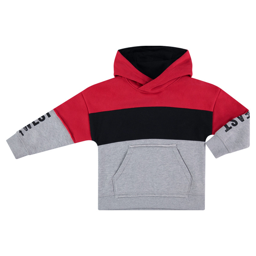 Sweat à capuche effet 2 en 1 avec textes printés 