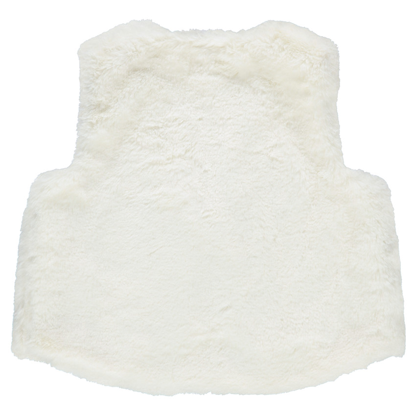 Gilet sans manches en sherpa avec doublure jersey imprimée all-over 