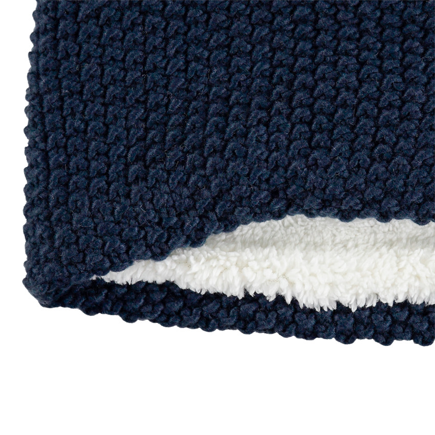 Snood en tricot doublé sherpa 