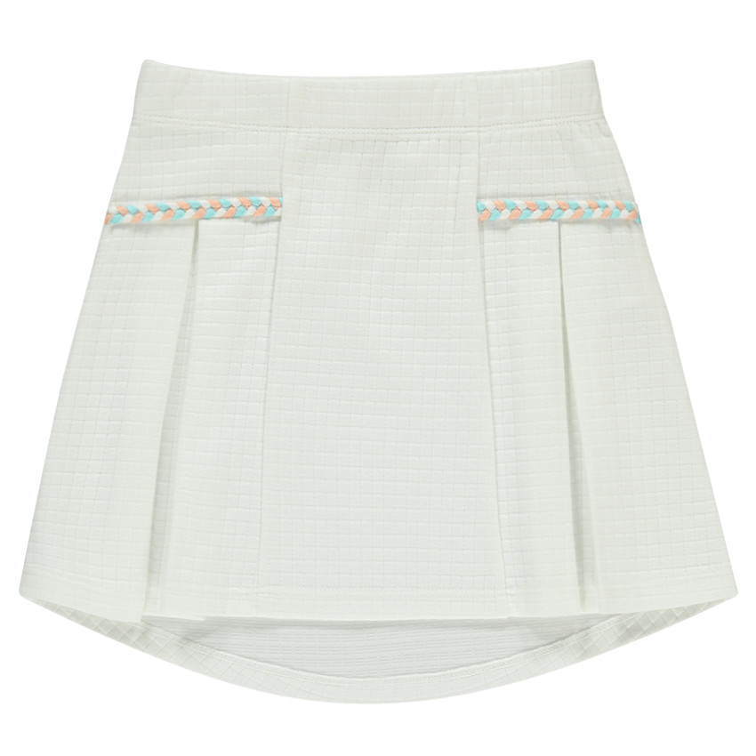 Jupe avec tresse et découpes fantaisie 