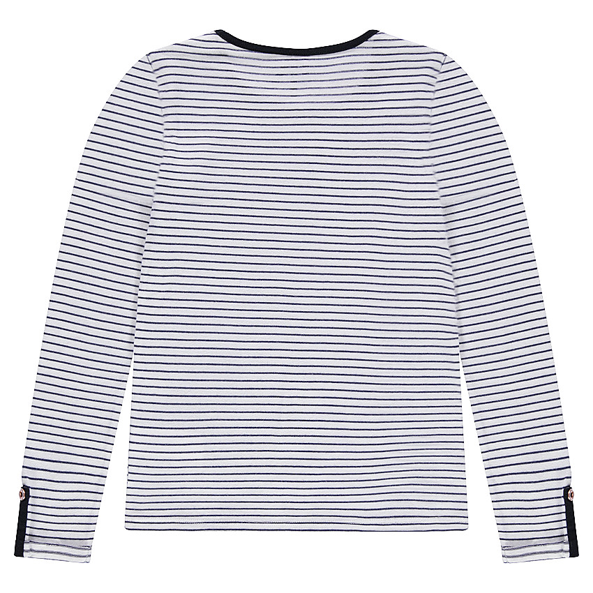 Junior - Tee-shirt manches longues en maille avec pattes boutonnées 
