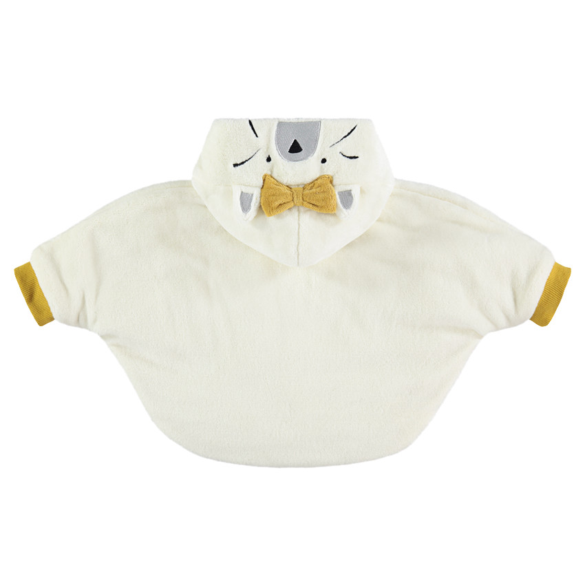 Cape à capuche en sherpa doublée jersey avec manches 