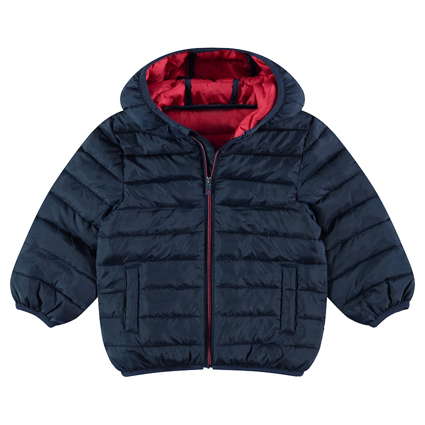 Doudoune light* imperméable à capuche avec sac de rangement imprimé 