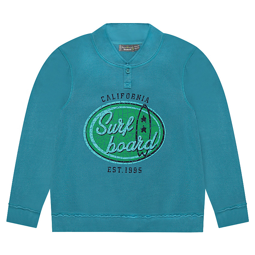 Junior - Sweat en molleton avec surf printé devant 