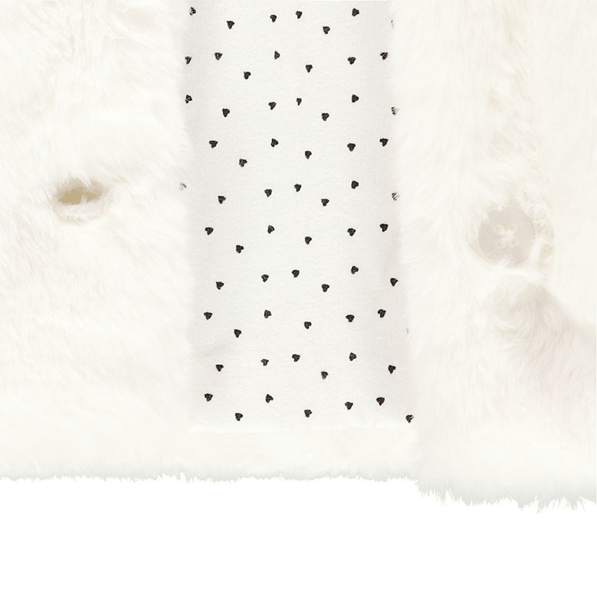 Veste en sherpa à capuche avec doublure en jersey imprimée all-over 