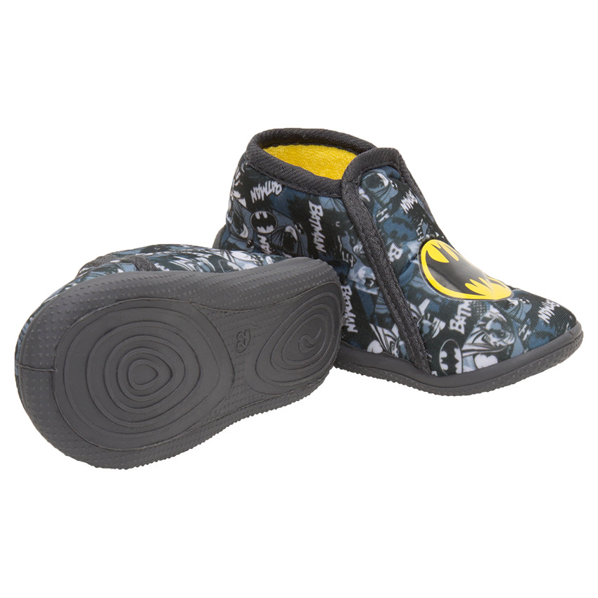 Chaussons forme bottillons zippés avec imprimé Warner Batman 