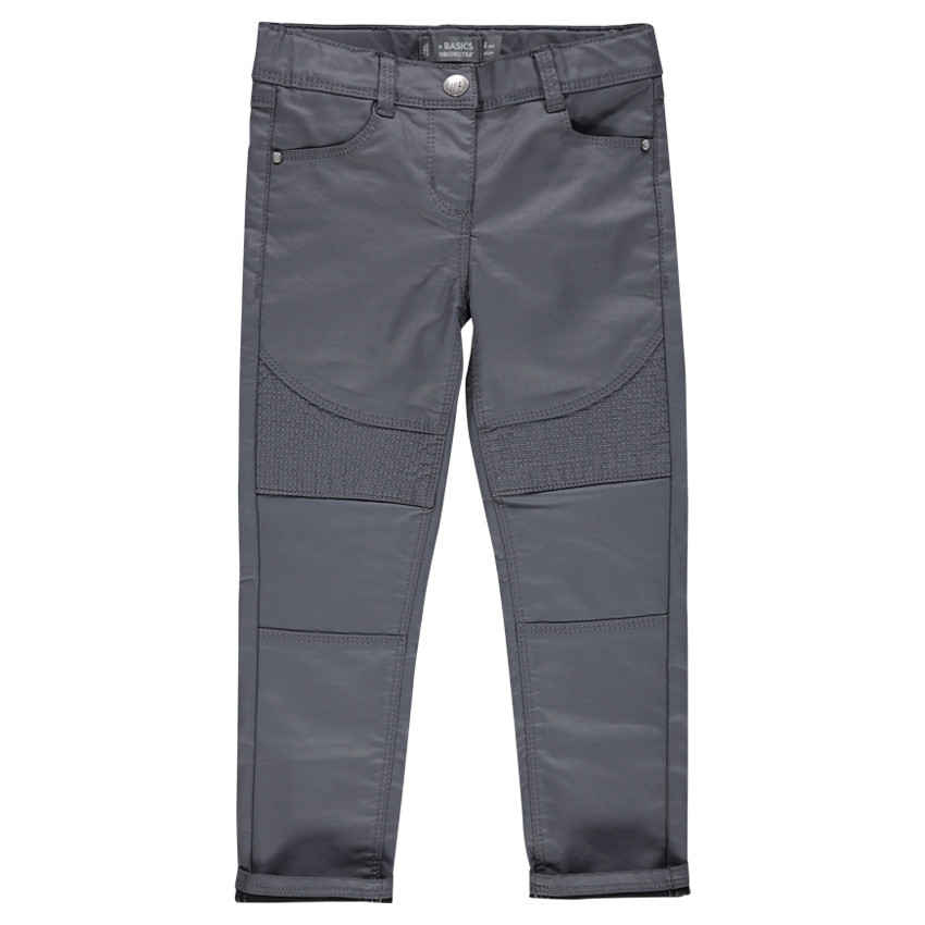 Junior - Jeans slim enduit avec jeu de surpiqûres 