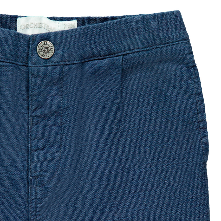 Pantalon en toile uni 