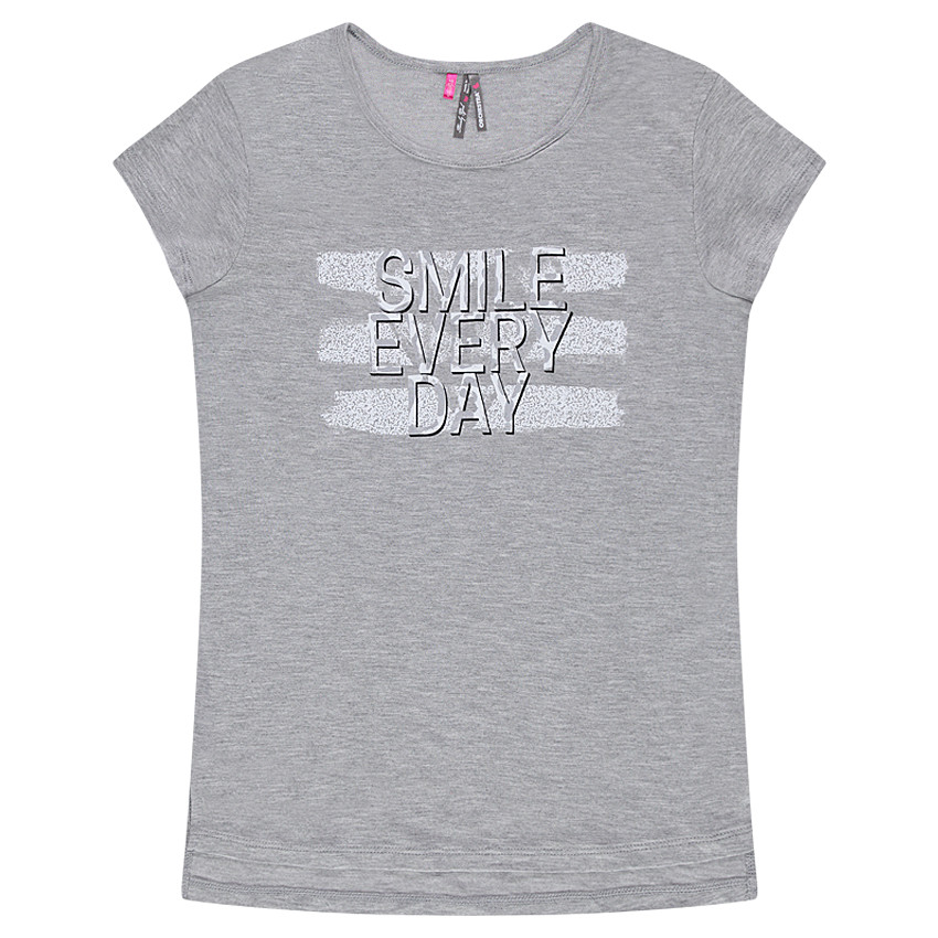 Junior - Tee-shirt manches courtes coupe longue avec message printé 