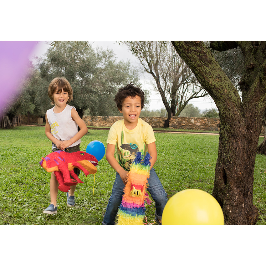 Tee-shirt manches courtes avec dinosaure printé 