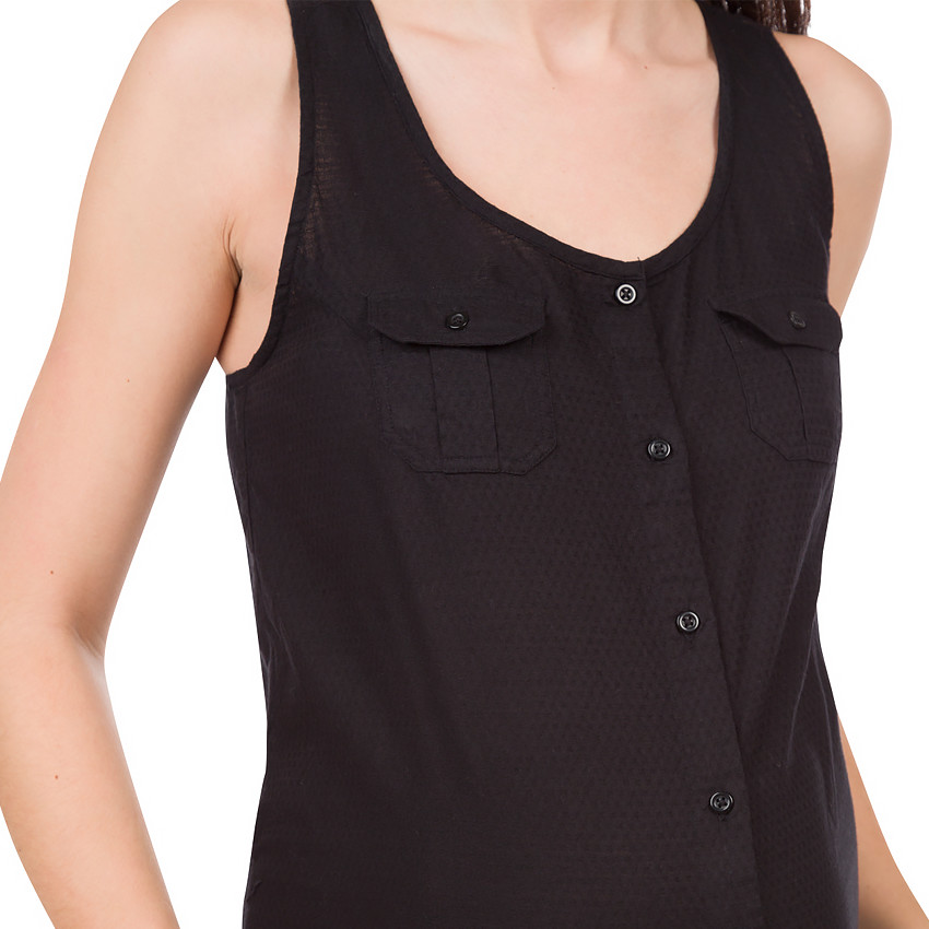 Combi-short de grossesse noire avec poches 