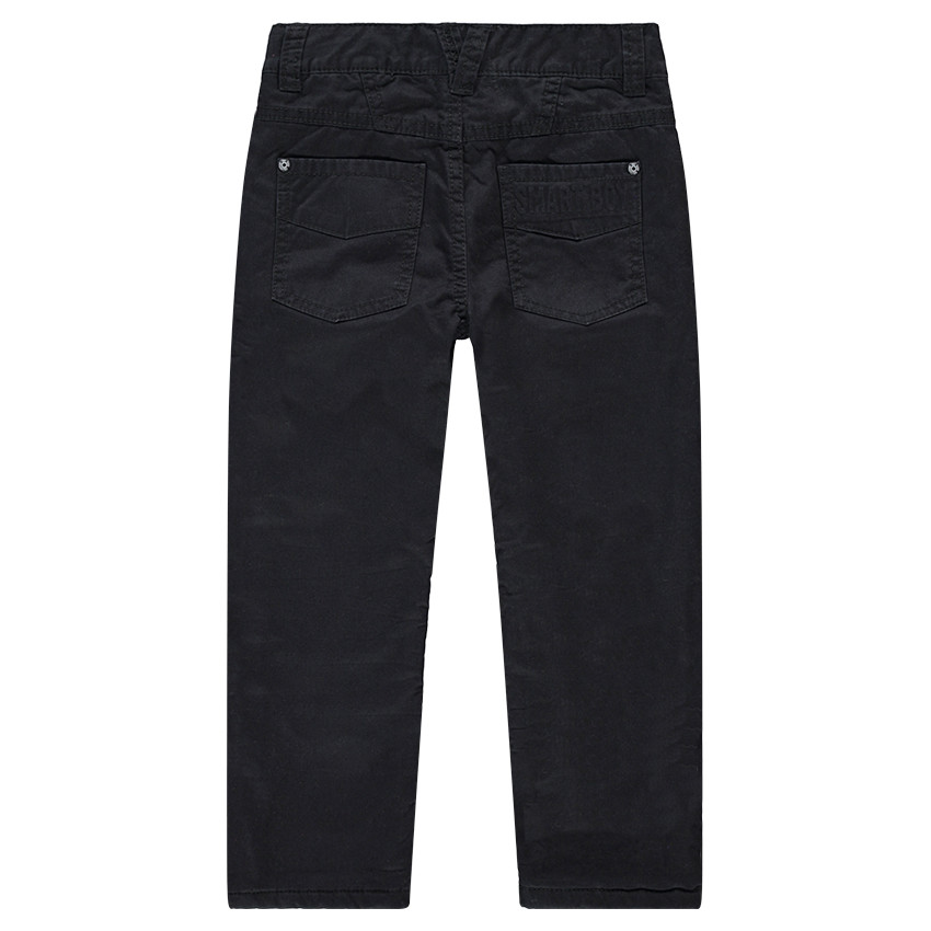 Pantalon en twill uni doublé micropolaire 