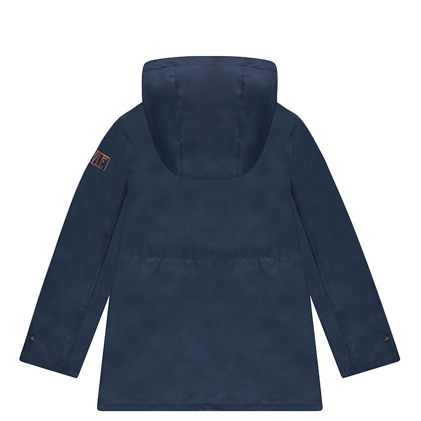 Junior - Parka en gomme à capuche doublée sherpa 