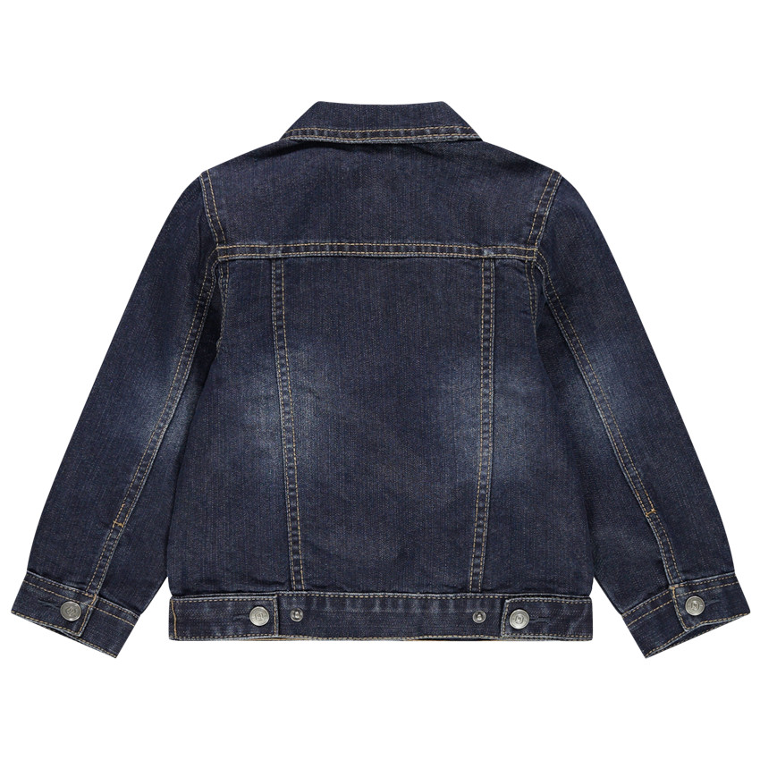 Veste en jean effet used à poches 