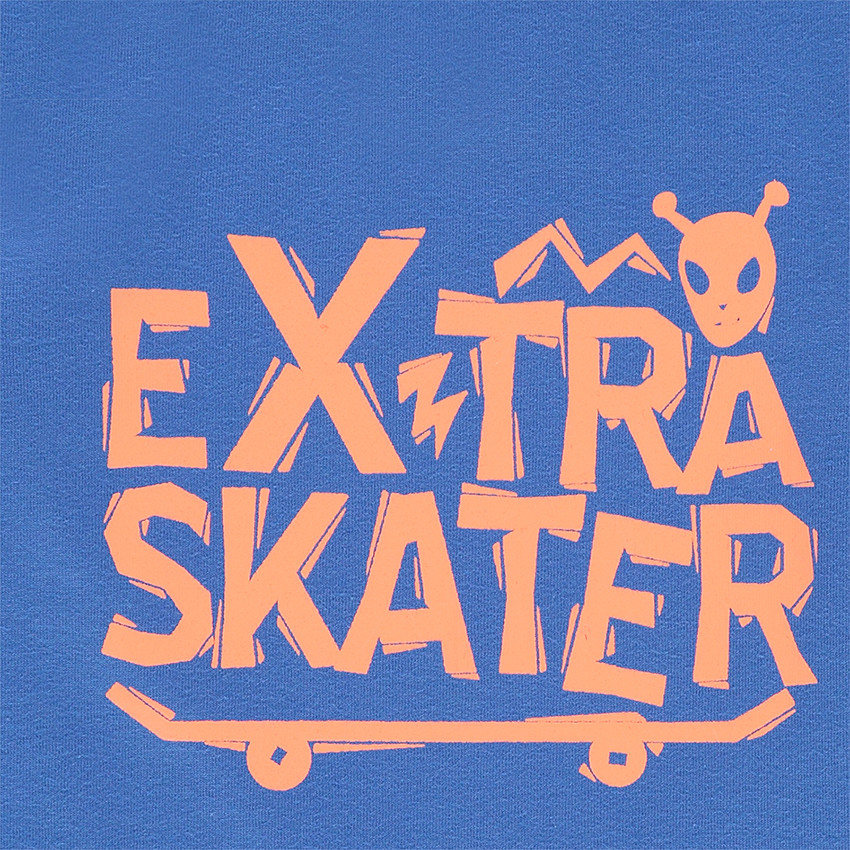 Pyjama en jersey avec skateboard et soucoupes volantes printés 