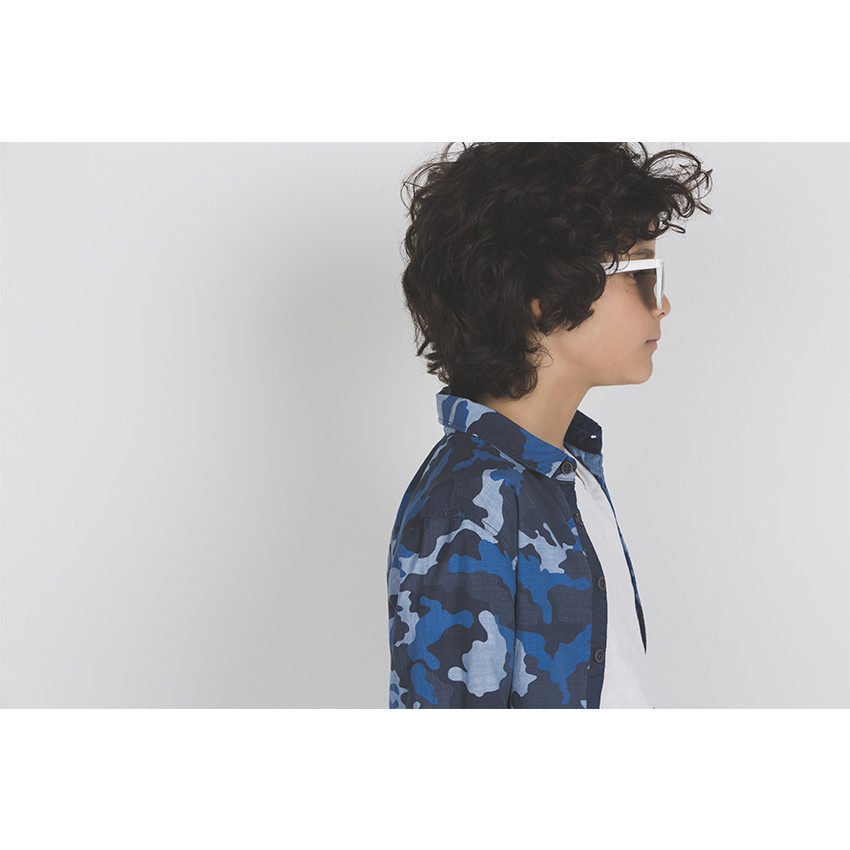 Junior - Chemise manches longues à motif army  