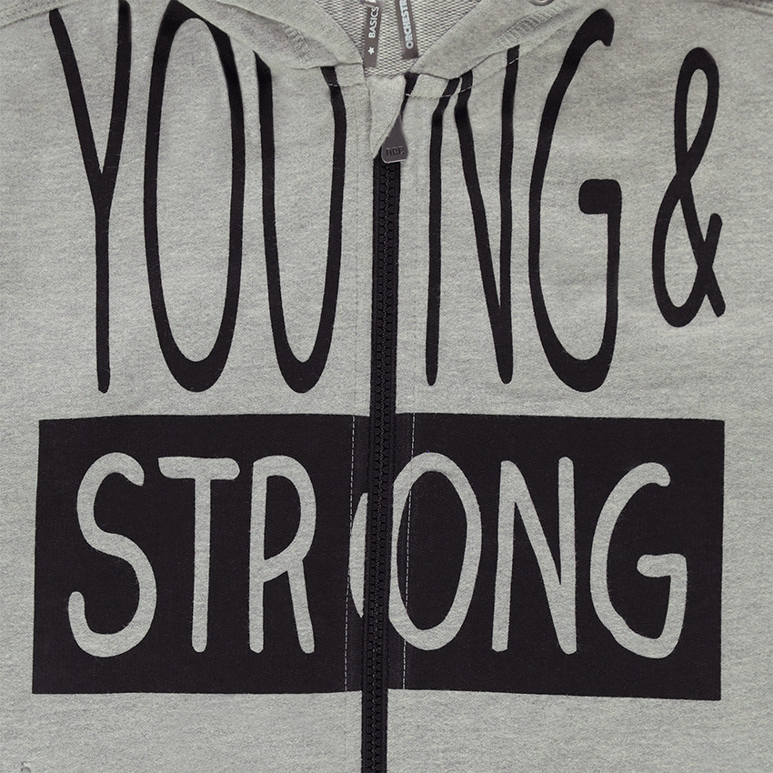 Junior - Gilet en molleton à capuche effet 2 en 1 