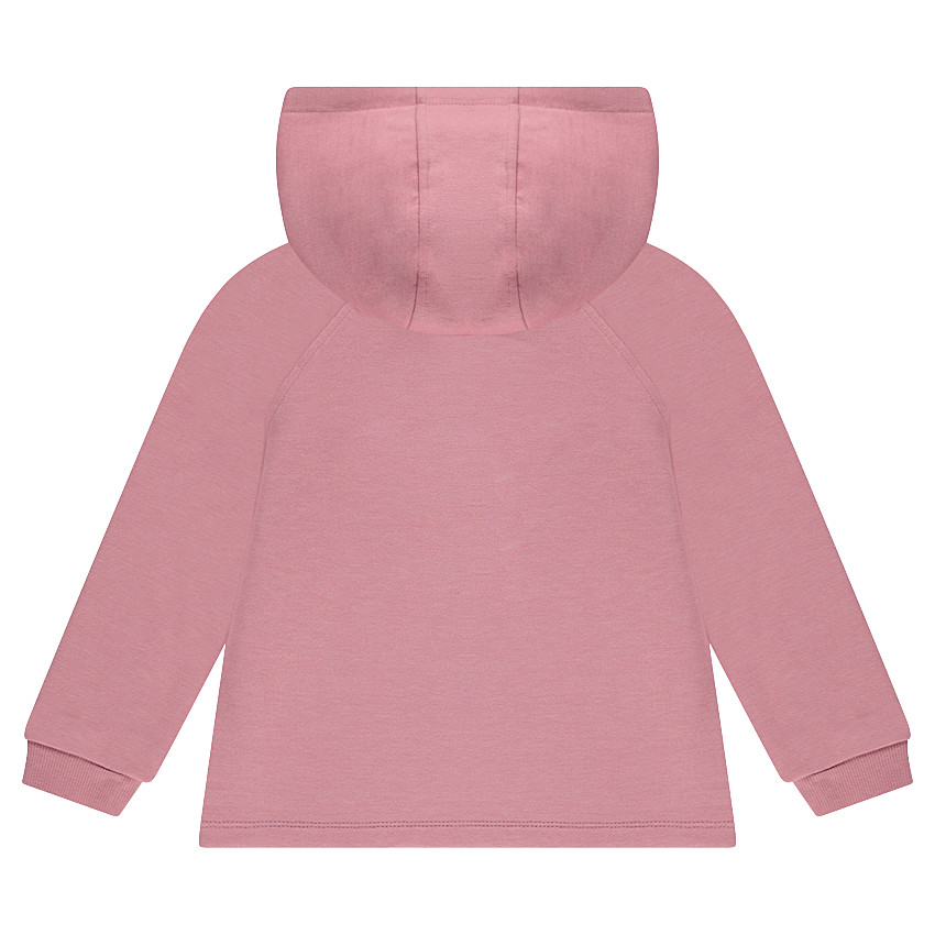 Sweat à capuche en molleton avec tigre printé et inscription brodée 