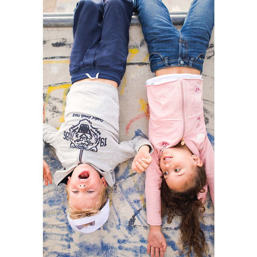 Sweat à capuche en molleton avec tigre printé 