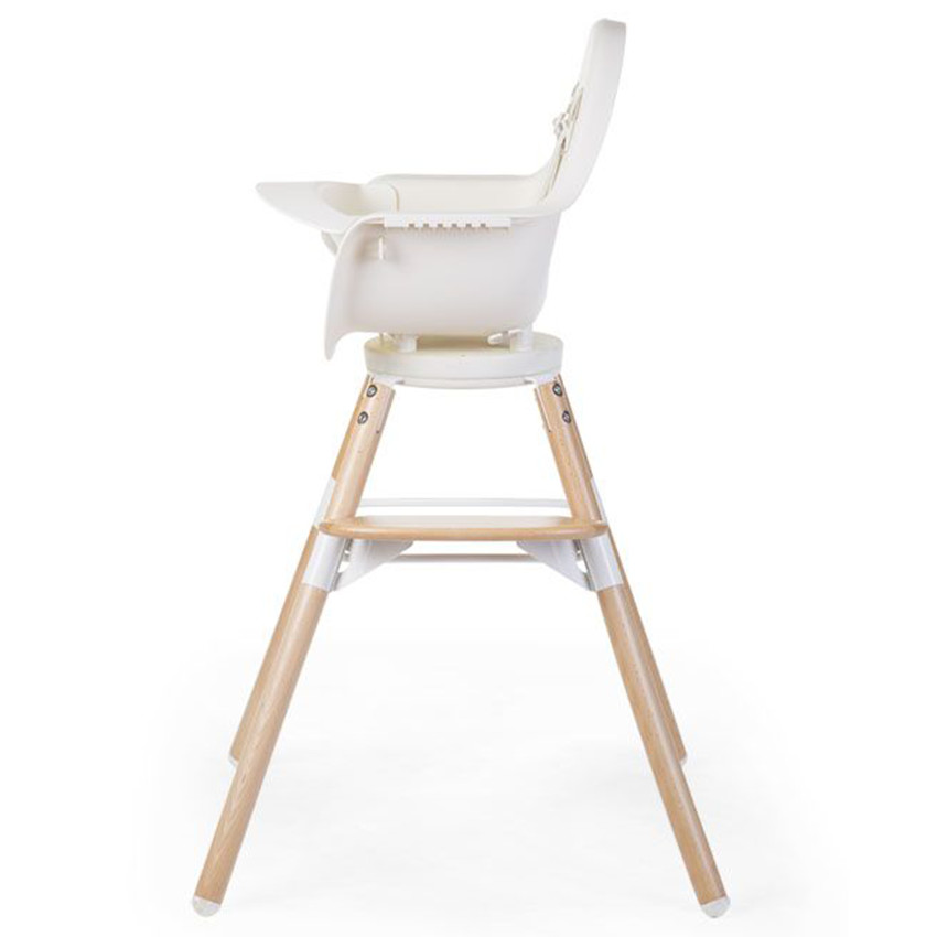 Chaise haute évolutive Evolu One.80°+ Arceau - Naturel/Blanc 