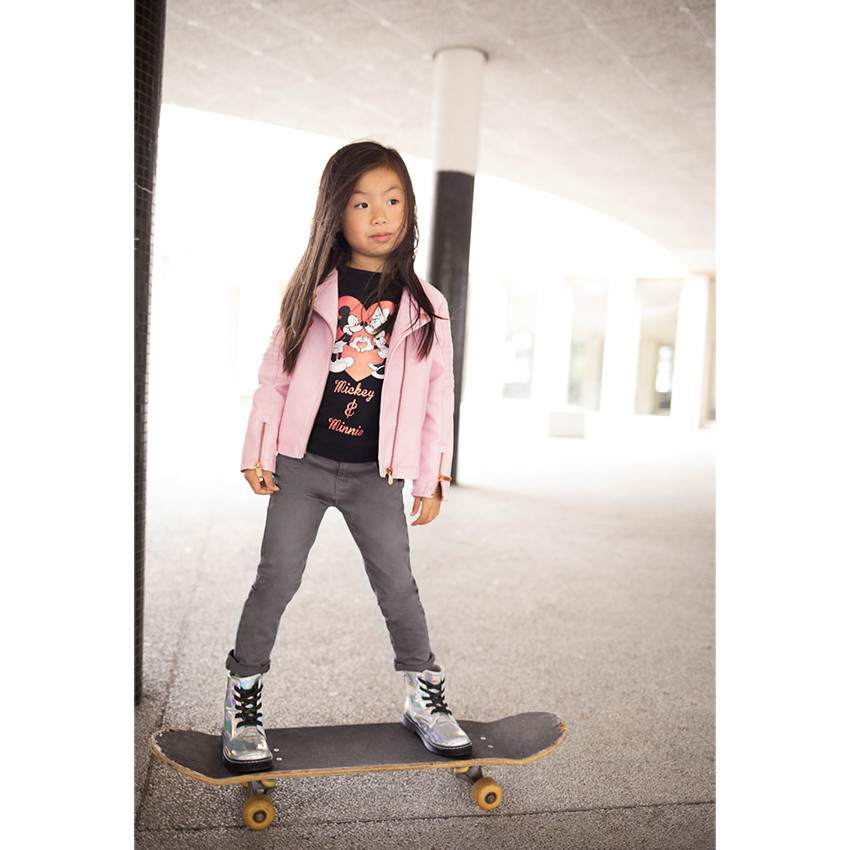 Tee-shirt manches longues en jersey Disney print Mickey et Minnie 