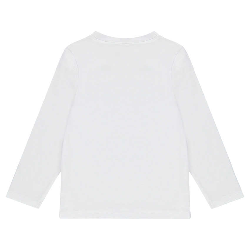 Tee-shirt manches longues en jersey avec Smiley en velours 