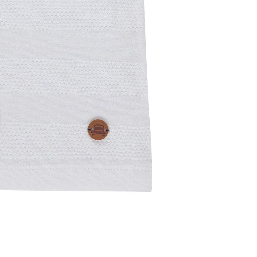 Tee-shirt manches courtes avec effet de rayures 