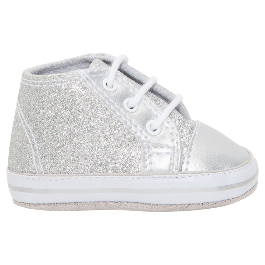 Bottillons pailletés à lacets 