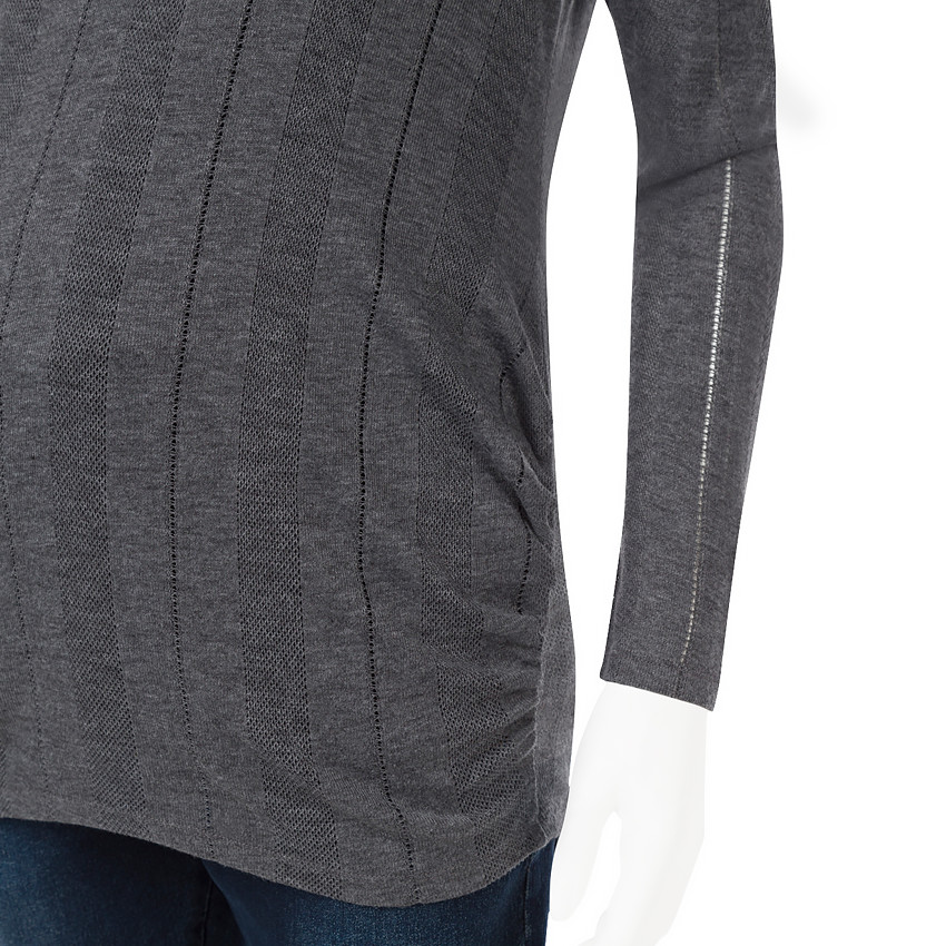 Sous-pull de grossesse en côte large fantaisie 