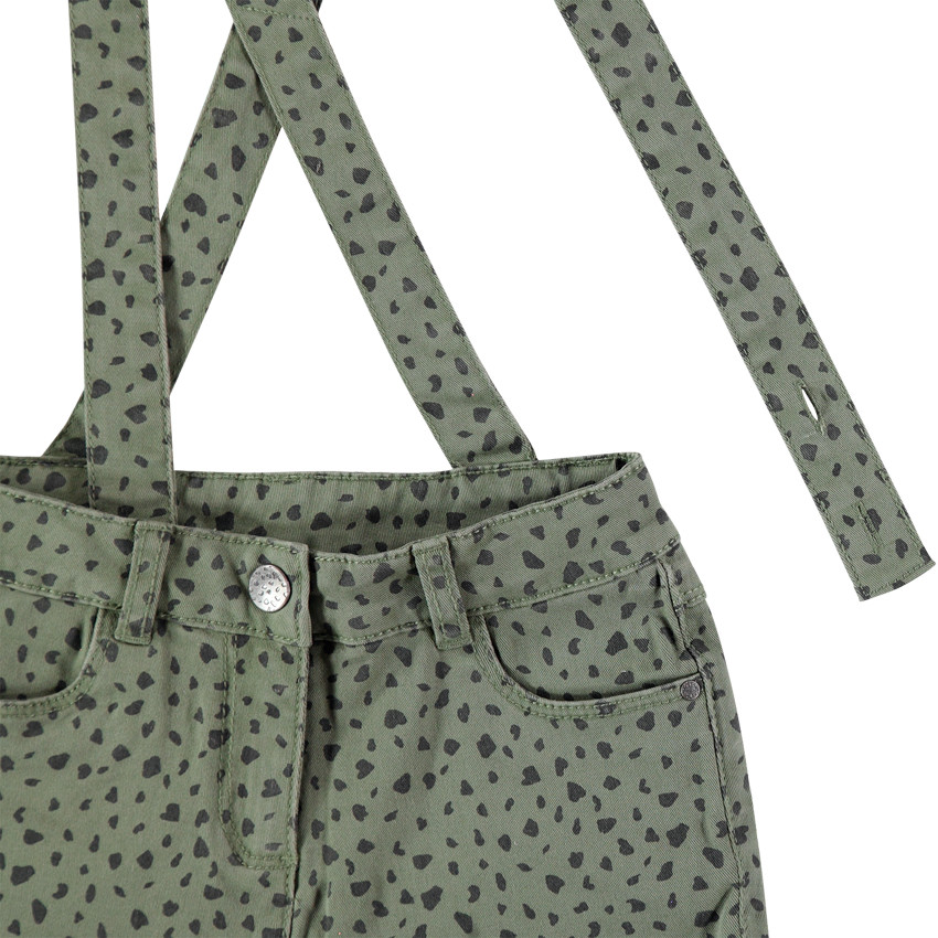 Short à bretelles imprimé all-over 