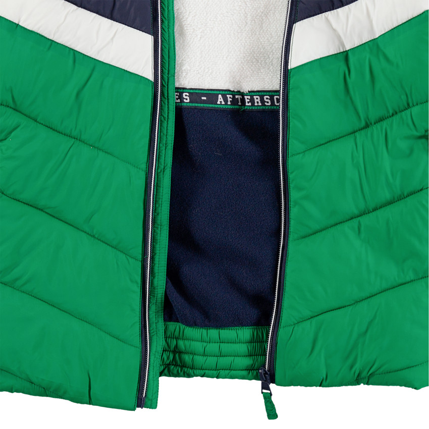 Junior - Doudoune matelassée à capuche doublée sherpa et micropolaire 