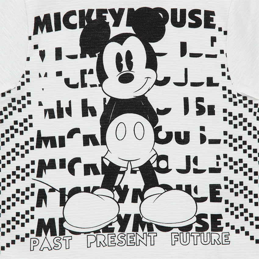 Tee-shirt manches courtes en jersey print Mickey Disney 