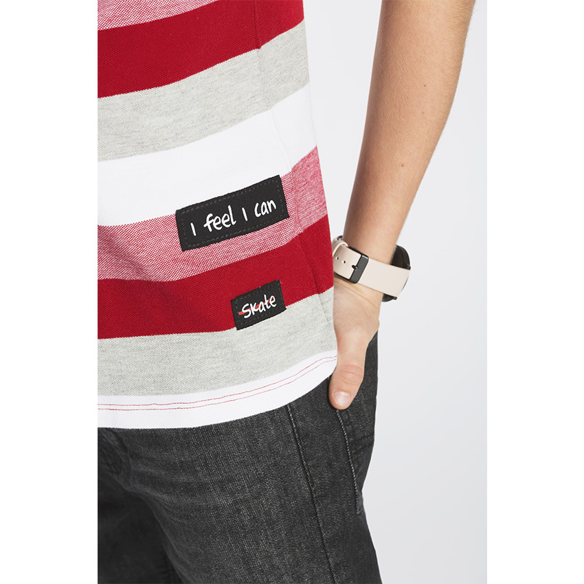 Junior - Polo manches courtes avec col zippé 