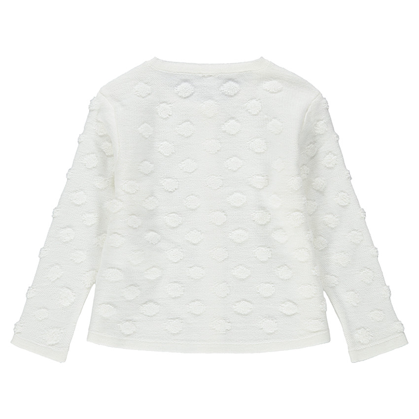 Gilet en tricot à pois reléfés 