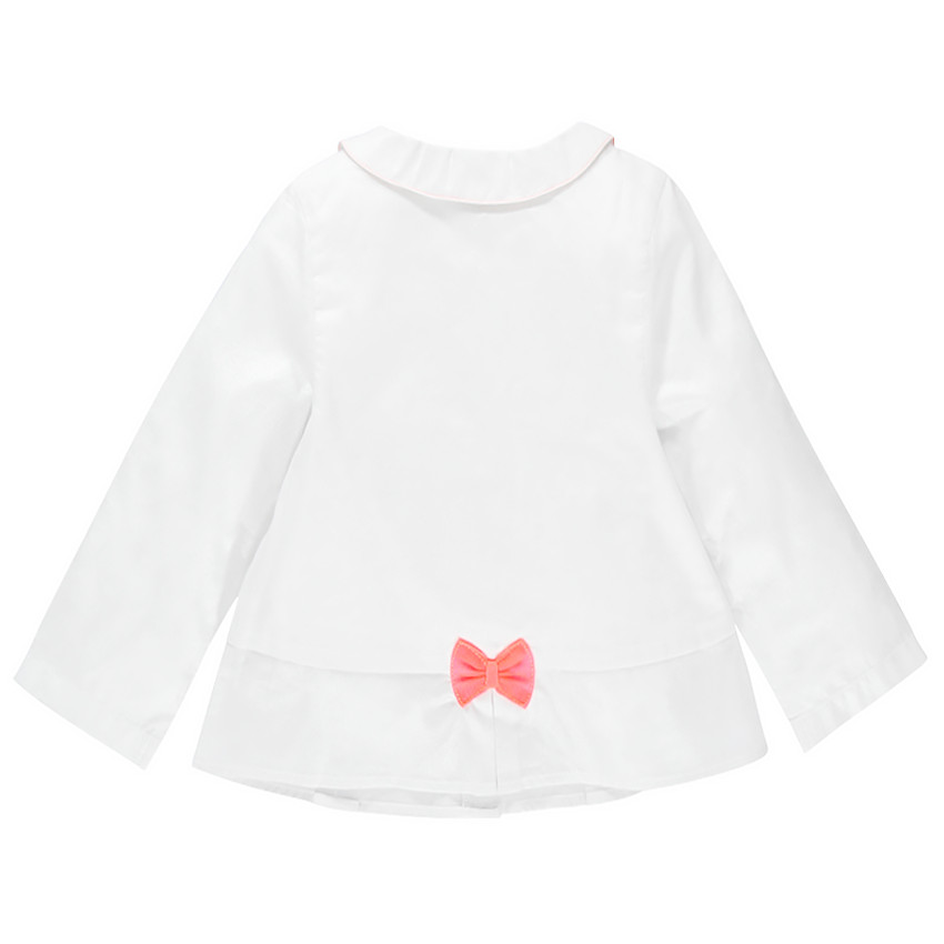 Veste blanche de cérémonie en voile de coton  