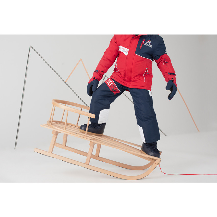 Pantalon de ski imperméable avec bretelles amovibles et poches zippées 